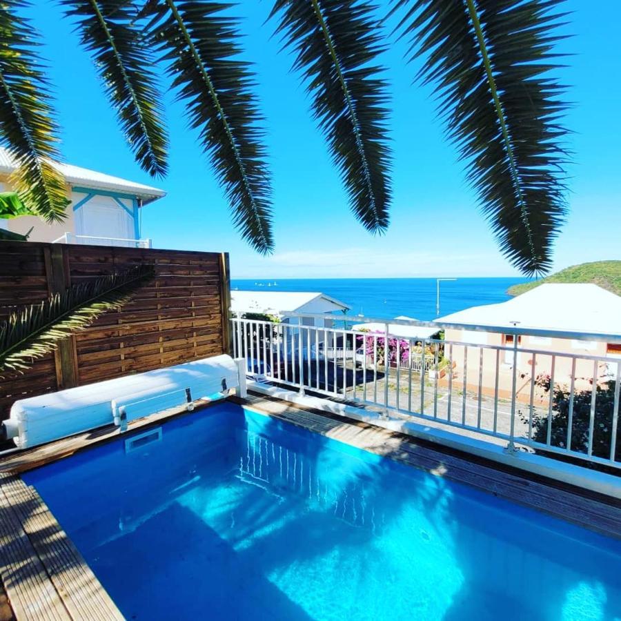 Rose Phoenix Rez-De-Jardin Piscine Et Vue Mer Les Anses-d'Arlet Exterior foto