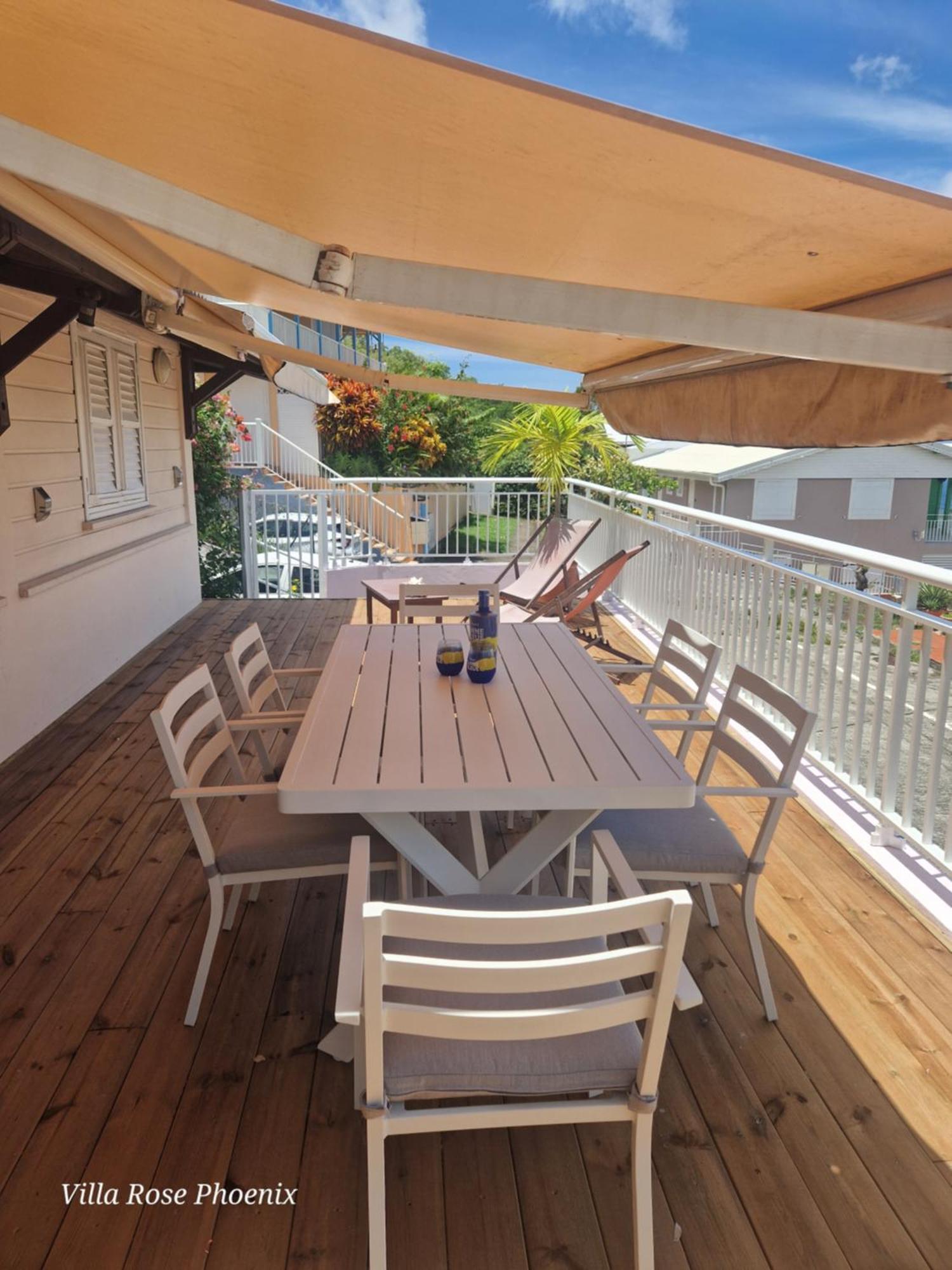 Rose Phoenix Rez-De-Jardin Piscine Et Vue Mer Les Anses-d'Arlet Exterior foto